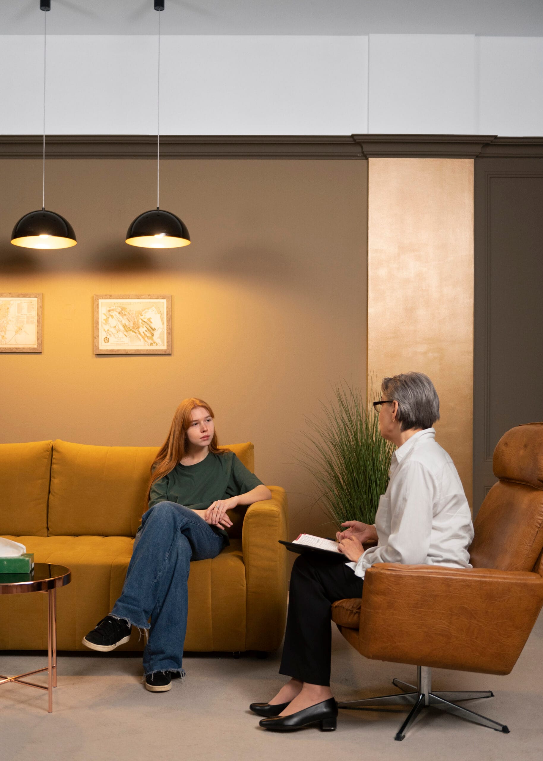 A calm conversation with an interventionist