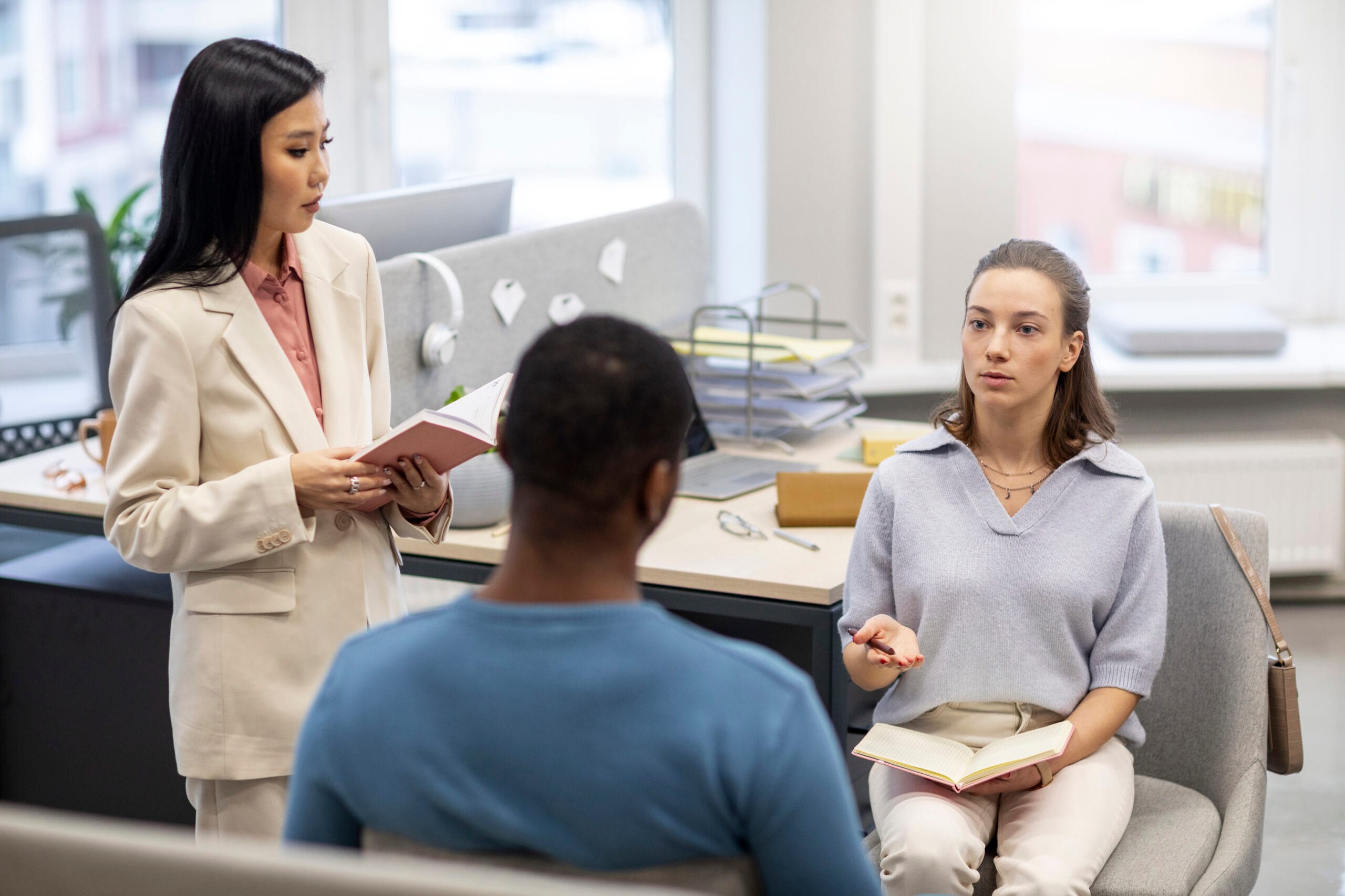 A quiet, confidential meeting